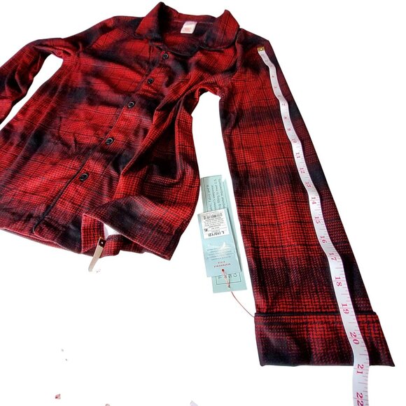 Cat & Jack Red Plaid Sleepwear Pants Size L 10/12 Recycled Polyester Youth - Picture 7 of 16